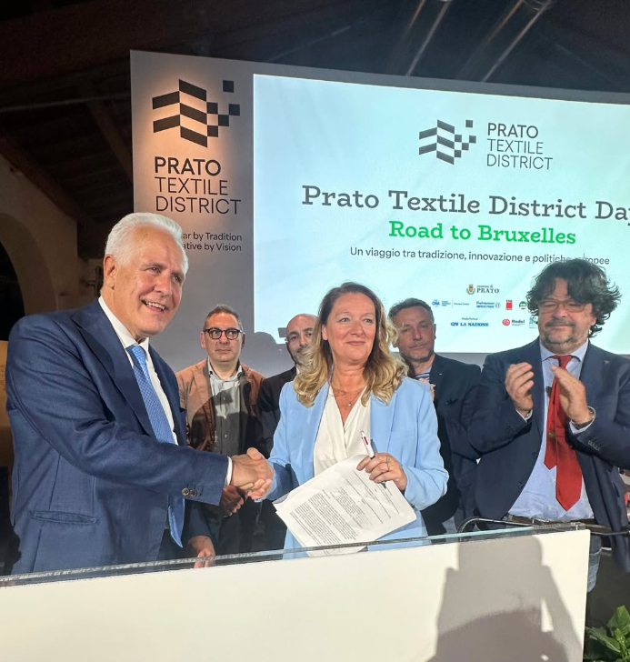 Distretto tessile di Prato, Giani firma accordo per attivare progetti europei