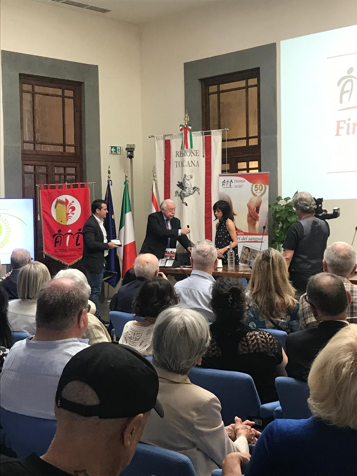 AIL Firenze compie 50 anni, Giani:'Toscana in prima linea contro leucemie, linfomi, mieloma'