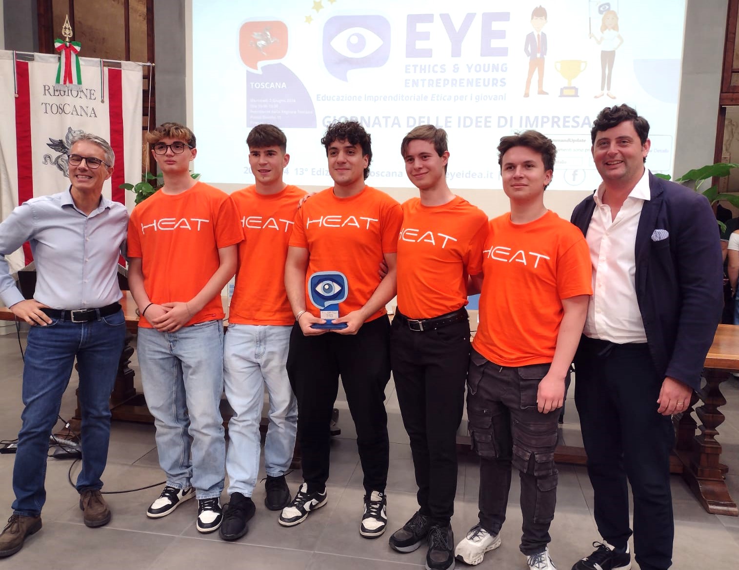 Trofeo Eye Toscana per giovani studenti: vince Heat, appendiabiti riscaldabile