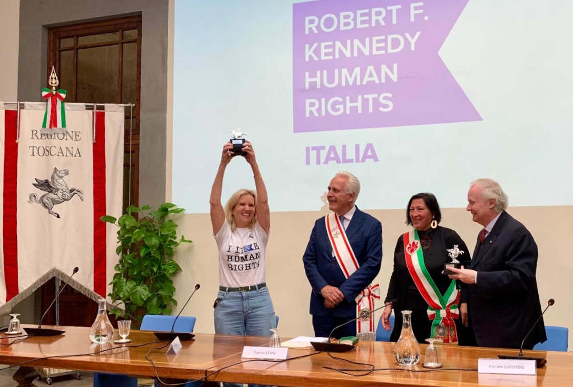 Il Pegaso della Regione Toscana all’associazione Robert F. Kennedy Human Rights Italia
