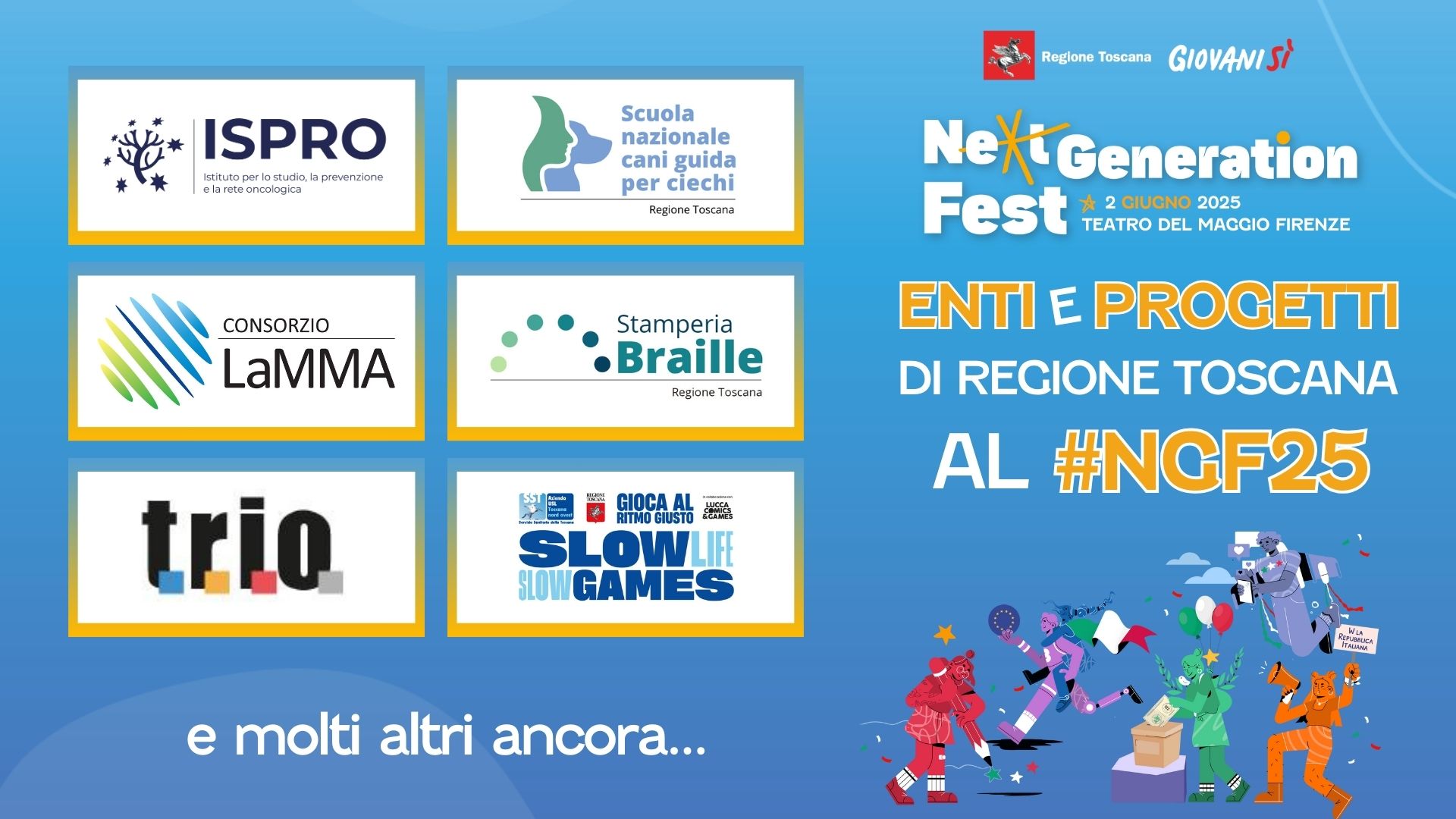 Giovanisì, il Next Generation Fest riunisce la grande squadra “Regione Toscana”